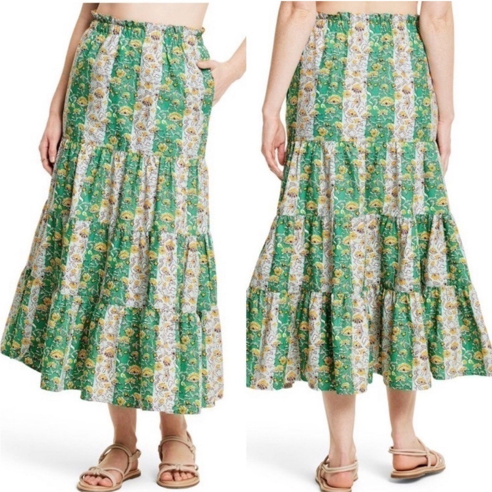 Rhode x Target Tiered Maxi Skirt